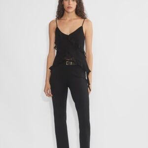 Wilfred Eminence Ruffled chiffon camisole